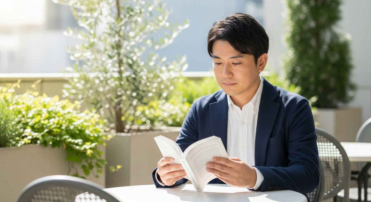 落ち着いた雰囲気の大人の男