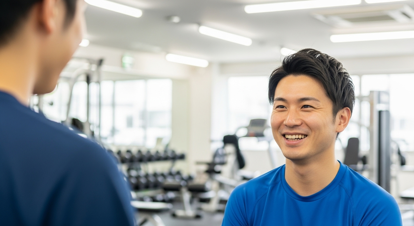 BEYONDでトレーニングを受ける男性