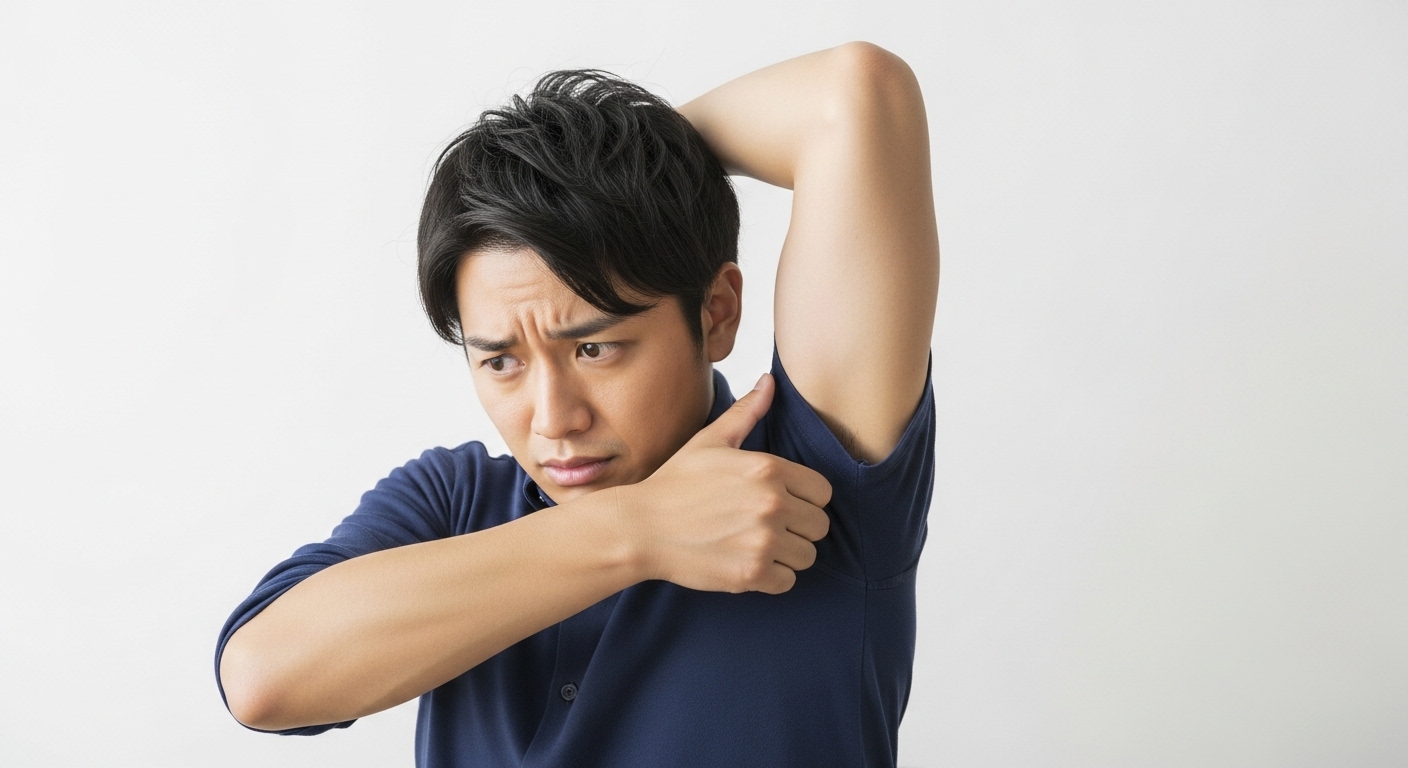 周囲の視線が気になる男性