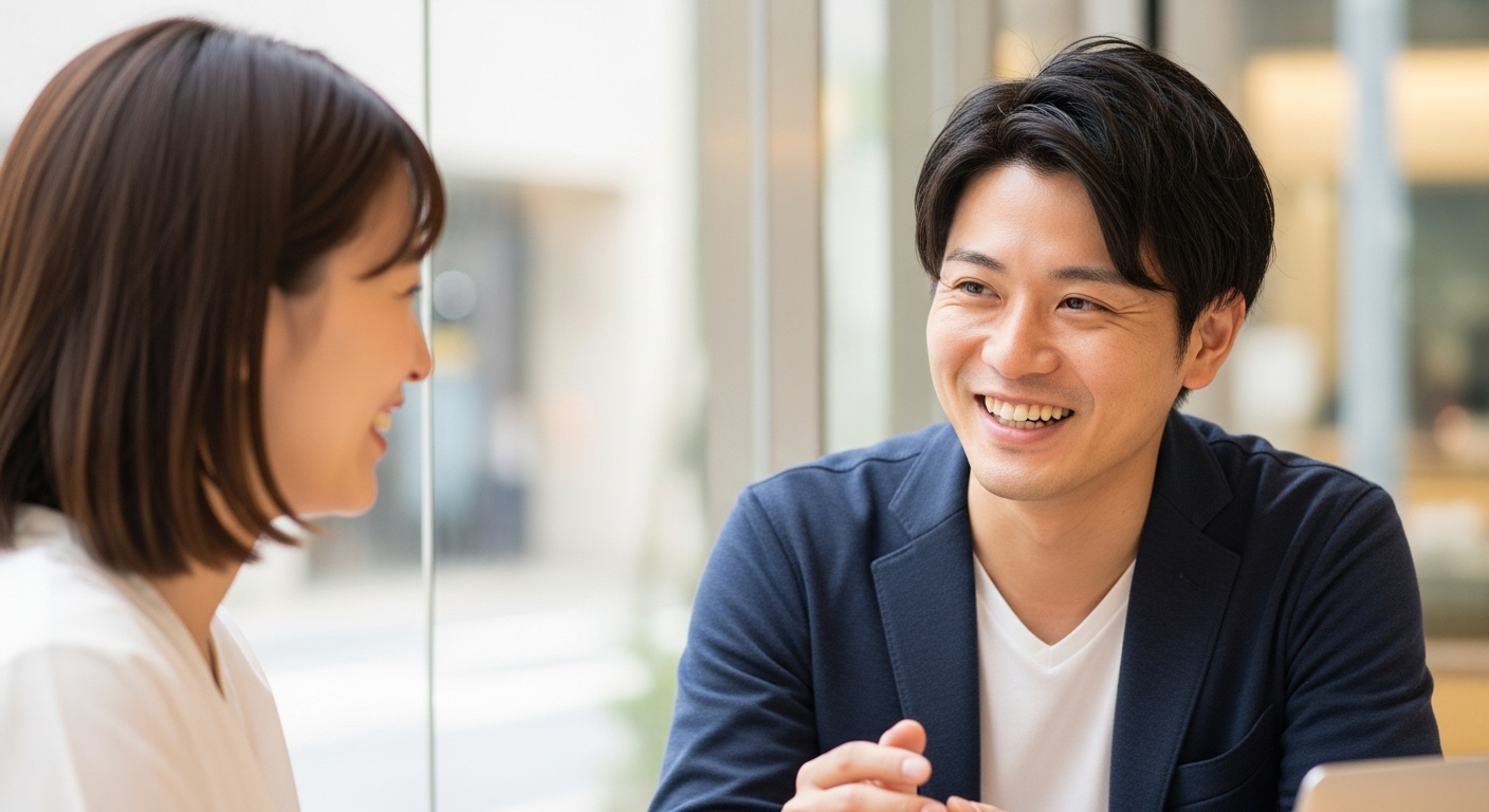 自信に満ちた男性