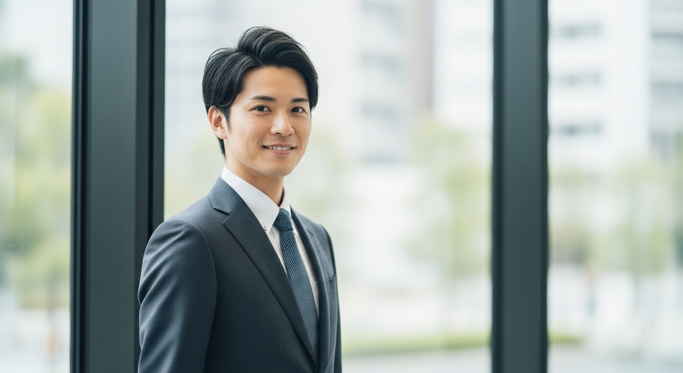 第一印象が良いビジネスマン